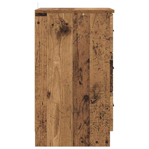 vidaXL Bedside Cabinet Old wood 38 x 38 x 66 cm Engineered wood