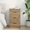 vidaXL Bedside Cabinet Artisan oak 38 x 38 x 66 cm Engineered wood