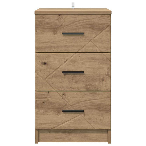 vidaXL Bedside Cabinet Artisan oak 38 x 38 x 66 cm Engineered wood