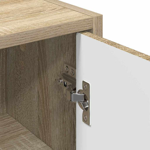 vidaXL Bathroom Cabinet Sonoma oak 39 x 23.5 x 65 cm Engineered wood