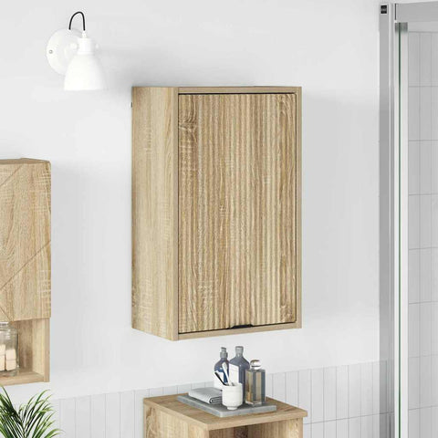 vidaXL Bathroom Cabinet Sonoma oak 39 x 23.5 x 65 cm Engineered wood