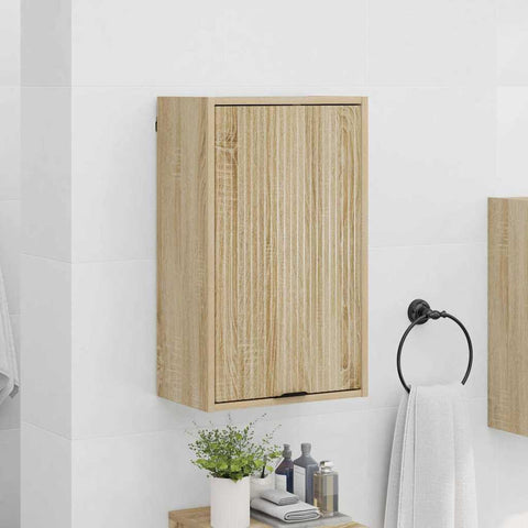 vidaXL Bathroom Cabinet Sonoma oak 39 x 23.5 x 65 cm Engineered wood