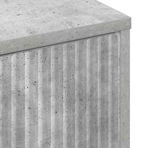 vidaXL Bathroom Cabinet Wall-mounted Concrete grey 39 x 23.5 x 65 cm