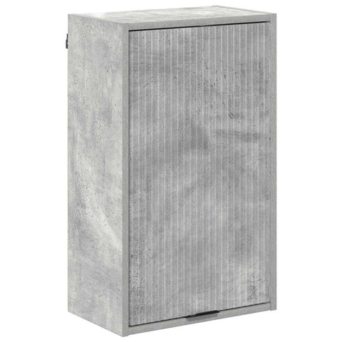 vidaXL Bathroom Cabinet Wall-mounted Concrete grey 39 x 23.5 x 65 cm