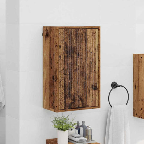 vidaXL Bathroom Cabinet Old wood 39 x 23.5 x 65 cm Engineered wood