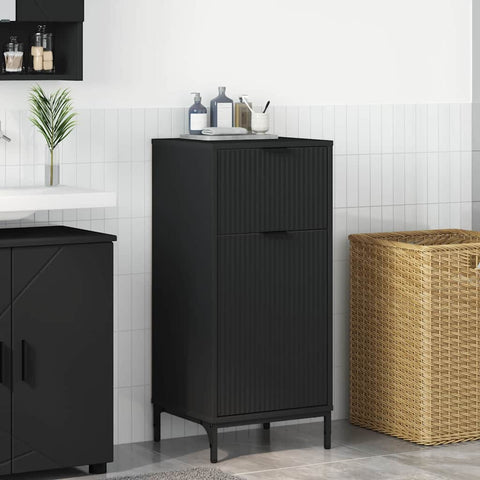 vidaXL Bathroom Cabinet Black 39.5 x 36 x 88 cm Engineered wood
