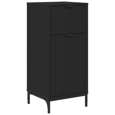 vidaXL Bathroom Cabinet Black 39.5 x 36 x 88 cm Engineered wood