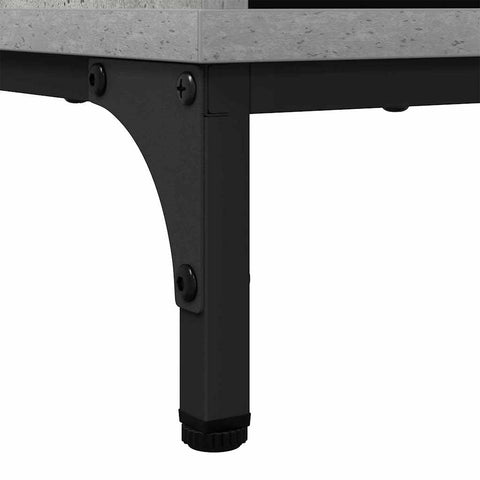 vidaXL Bathroom Cabinet with Drawer Concrete grey 39.5 x 36 x 88 cm