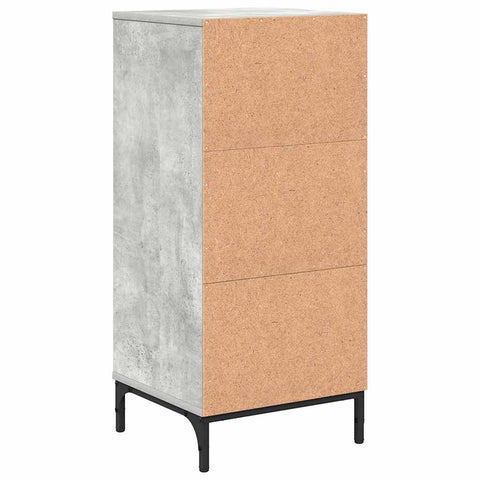 vidaXL Bathroom Cabinet with Drawer Concrete grey 39.5 x 36 x 88 cm