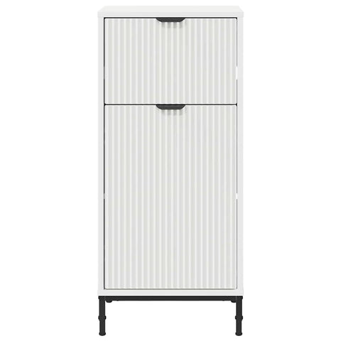 vidaXL Bathroom Cabinet with Drawer High gloss white 39.5 x 36 x 88 cm