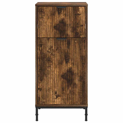 vidaXL Bathroom Cabinet Smoked oak 39.5 x 36 x 88 cm Engineered wood