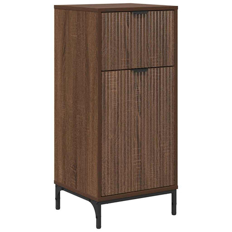 vidaXL Bathroom Cabinet Brown oak 39.5 x 36 x 88 cm Engineered wood