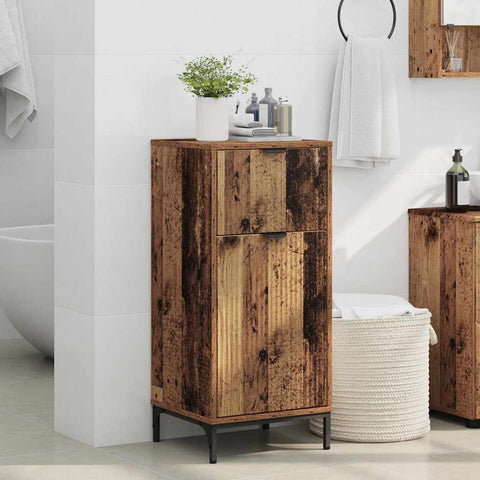 vidaXL Bathroom Cabinet Old wood 39.5 x 36 x 88 cm Engineered wood