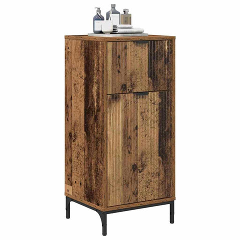 vidaXL Bathroom Cabinet Old wood 39.5 x 36 x 88 cm Engineered wood