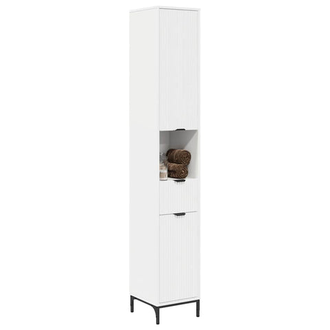 vidaXL Bathroom Tall Cabinet White 31.5 x 33 x 190 cm Engineered wood
