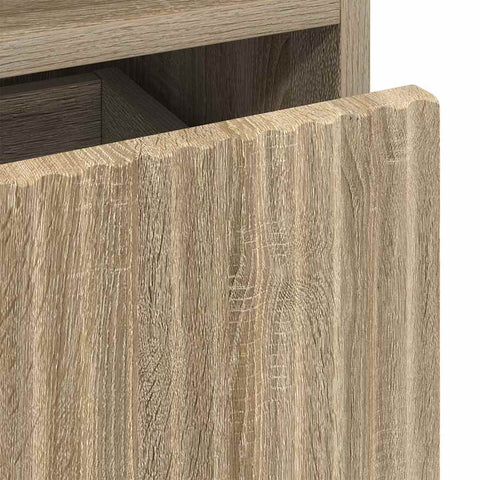 vidaXL Bathroom Tall Cabinet with Drawer Sonoma oak 31.5 x 33 x 190 cm
