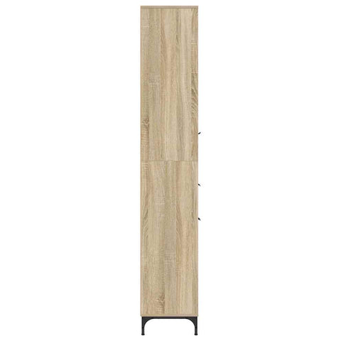 vidaXL Bathroom Tall Cabinet with Drawer Sonoma oak 31.5 x 33 x 190 cm