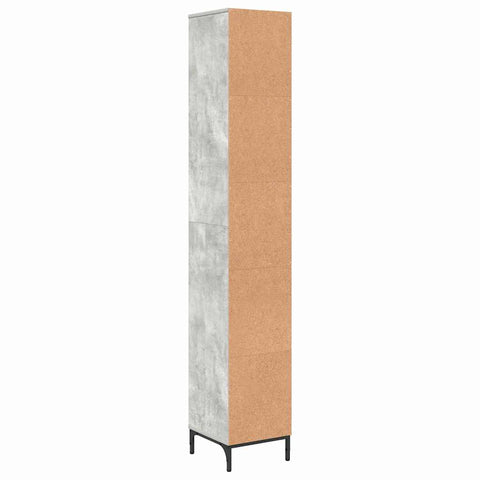 vidaXL Bathroom Tall Cabinet Concrete grey 31.5 x 33 x 190 cm