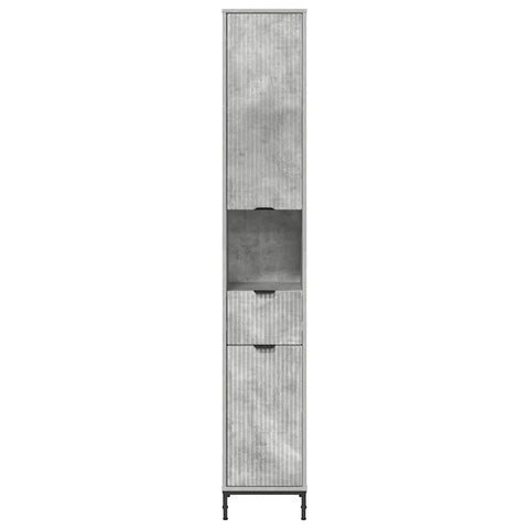 vidaXL Bathroom Tall Cabinet Concrete grey 31.5 x 33 x 190 cm