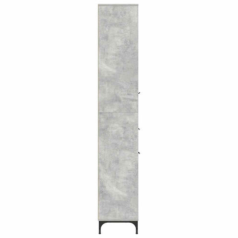 vidaXL Bathroom Tall Cabinet Concrete grey 31.5 x 33 x 190 cm