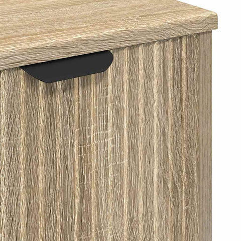 vidaXL Bathroom Sink Cabinet with Door Sonoma oak 60.5 x 33.5 x 61 cm