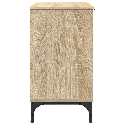 vidaXL Bathroom Sink Cabinet with Door Sonoma oak 60.5 x 33.5 x 61 cm
