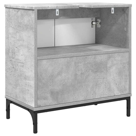 vidaXL Bathroom Sink Cabinet Concrete grey 60.5 x 33.5 x 61 cm