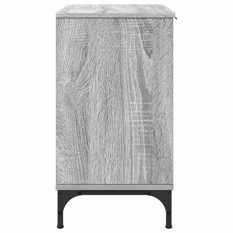 vidaXL Bathroom Sink Cabinet with Door Grey sonoma 60.5 x 33.5 x 61 cm