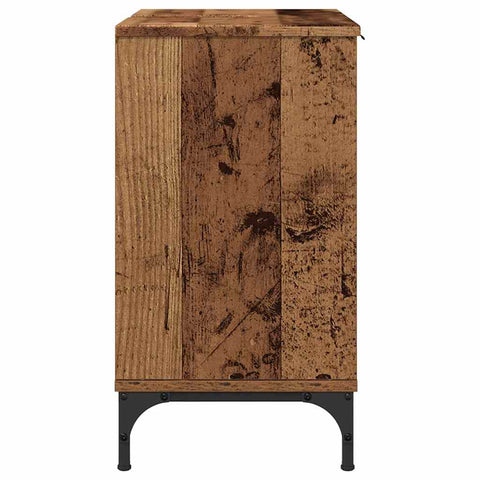 vidaXL Bathroom Sink Cabinet with Storage Old wood 60.5 x 33.5 x 61 cm