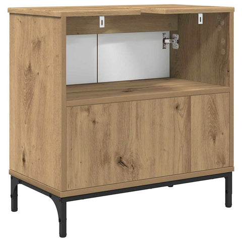vidaXL Bathroom Sink Cabinet with Door Artisan oak 60.5 x 33.5 x 61 cm