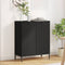 vidaXL Sideboard Black 69.5 x 33 x 82 cm Engineered wood
