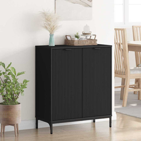 vidaXL Sideboard Black 69.5 x 33 x 82 cm Engineered wood
