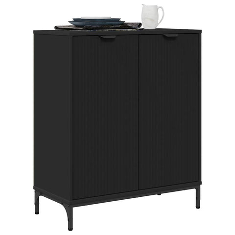 vidaXL Sideboard Black 69.5 x 33 x 82 cm Engineered wood