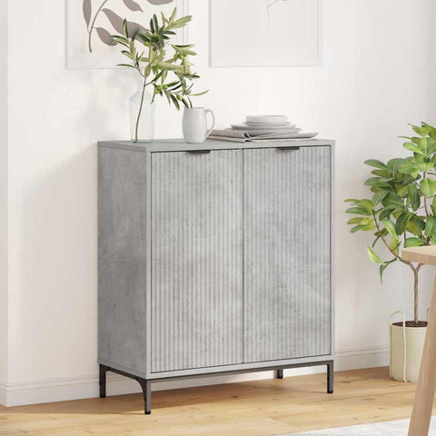 vidaXL Sideboard Concrete grey 69.5 x 33 x 82 cm Engineered wood