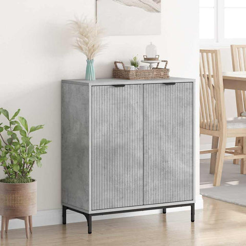 vidaXL Sideboard Concrete grey 69.5 x 33 x 82 cm Engineered wood