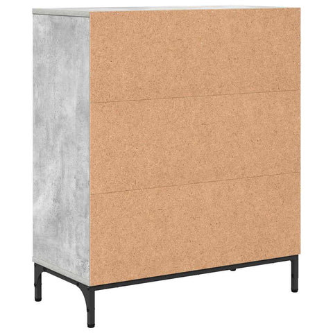 vidaXL Sideboard Concrete grey 69.5 x 33 x 82 cm Engineered wood