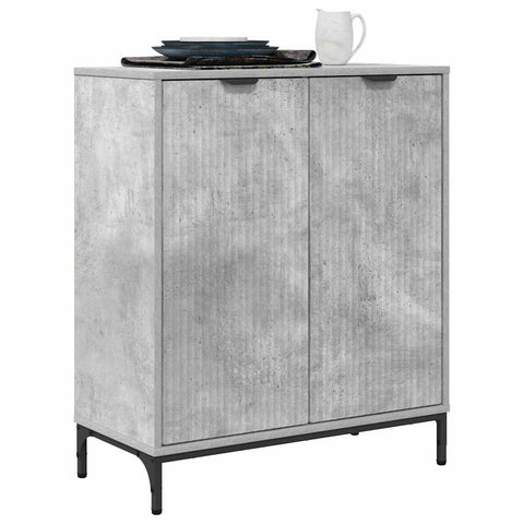 vidaXL Sideboard Concrete grey 69.5 x 33 x 82 cm Engineered wood