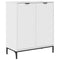 vidaXL Sideboard High gloss white 69.5 x 33 x 82 cm Engineered wood