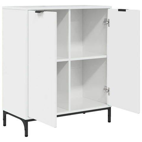 vidaXL Sideboard High gloss white 69.5 x 33 x 82 cm Engineered wood