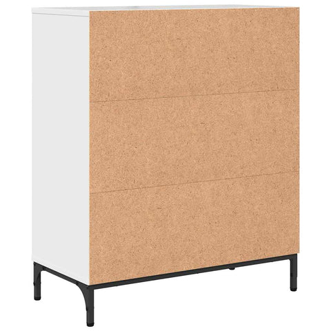 vidaXL Sideboard High gloss white 69.5 x 33 x 82 cm Engineered wood
