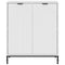 vidaXL Sideboard High gloss white 69.5 x 33 x 82 cm Engineered wood