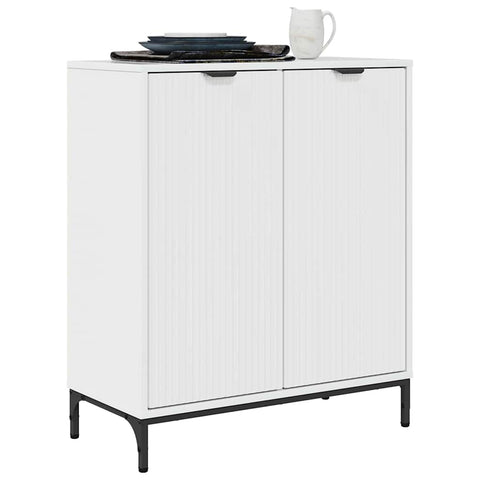 vidaXL Sideboard High gloss white 69.5 x 33 x 82 cm Engineered wood