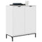 vidaXL Sideboard High gloss white 69.5 x 33 x 82 cm Engineered wood