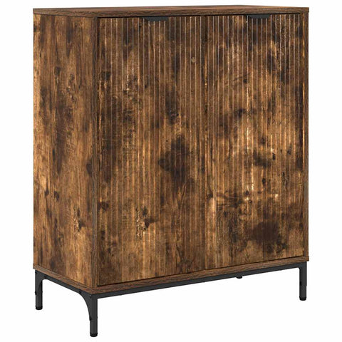 vidaXL Sideboard Smoked oak 69.5 x 33 x 82 cm Engineered wood