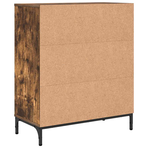 vidaXL Sideboard Smoked oak 69.5 x 33 x 82 cm Engineered wood