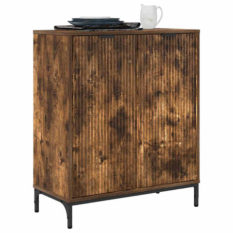 vidaXL Sideboard Smoked oak 69.5 x 33 x 82 cm Engineered wood