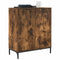 vidaXL Sideboard Smoked oak 69.5 x 33 x 82 cm Engineered wood