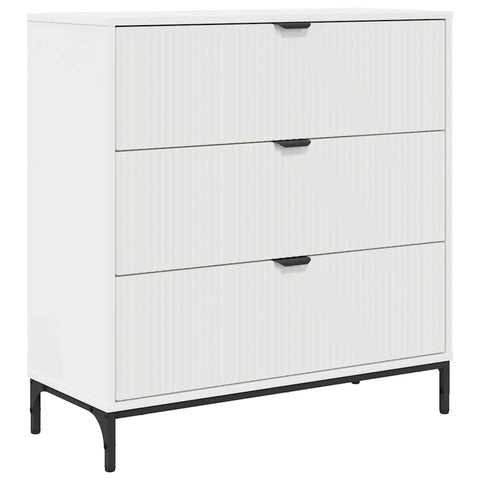 vidaXL Sideboard with Drawer White 79.5 x 33 x 82 cm Engineered wood