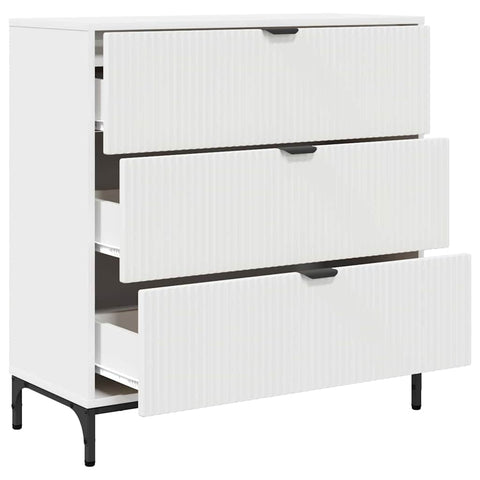 vidaXL Sideboard with Drawer White 79.5 x 33 x 82 cm Engineered wood