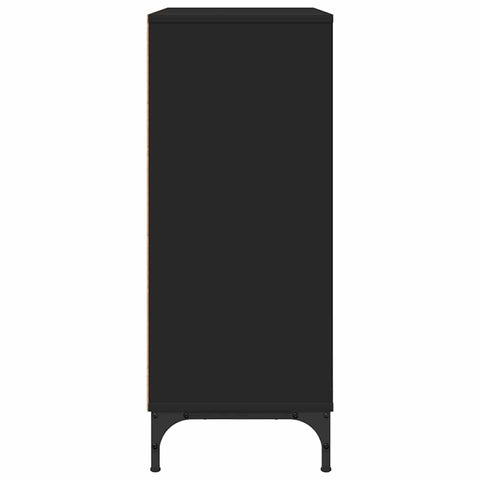 vidaXL Sideboard with Drawer Black 79.5 x 33 x 82 cm Engineered wood